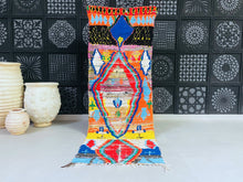Load image into Gallery viewer, Long and narrow Moroccan runner rug
