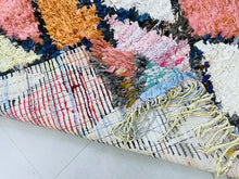 Load image into Gallery viewer, Handmade Berber rug with a playful and artistic touch

