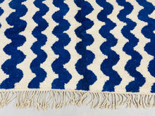 Load image into Gallery viewer, Gorgeous Beni Ourain Rug 8.1 ft x 11.4 ft, Blue moroccan rug, Rug for Living Room, moroccan Decor rug, wool berber rug, handmade rug 8x11, Beni ourain Kholod, The Wool Rugs, The Wool Rugs, 
