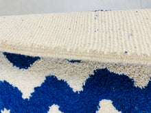 Load image into Gallery viewer, Gorgeous Beni Ourain Rug 8.1 ft x 11.4 ft, Blue moroccan rug, Rug for Living Room, moroccan Decor rug, wool berber rug, handmade rug 8x11
