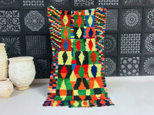 Load image into Gallery viewer, Boucherouite rug 3x6 - N7224