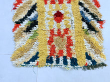 Load image into Gallery viewer, Eco-friendly Boucherouite rug with intricate patterns.
