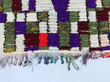 Load image into Gallery viewer, Eco-friendly handwoven rug made from recycled textiles.

