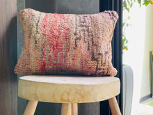 Load image into Gallery viewer, berber pillow,  moroccan pillow,  red pillow,  bohemian pillow,  wool pillow,  handwoven pillow,  moroccan cushion,  berber cushion,  bohemian cushion,  amazigh cushion
