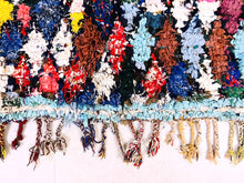 Load image into Gallery viewer, AUTHENTIC BOUCHEROUITE RUG 4x7 ft - G5913, Boucherouite Rugs, The Wool Rugs, The Wool Rugs, 
