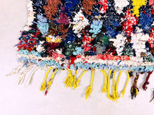 Load image into Gallery viewer, AUTHENTIC BOUCHEROUITE RUG 4x7 ft - G5913, Boucherouite Rugs, The Wool Rugs, The Wool Rugs, 
