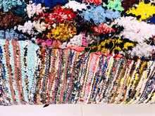 Load image into Gallery viewer, AUTHENTIC BOUCHEROUITE RUG 4x7 ft - G5913, Boucherouite Rugs, The Wool Rugs, The Wool Rugs, 
