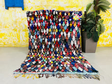 Load image into Gallery viewer, AUTHENTIC BOUCHEROUITE RUG 4x7 ft - G5913, Boucherouite Rugs, The Wool Rugs, The Wool Rugs, 
