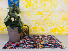 Load image into Gallery viewer, AUTHENTIC BOUCHEROUITE RUG 4x7 ft - G5913, Boucherouite Rugs, The Wool Rugs, The Wool Rugs, 
