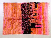 Load image into Gallery viewer, Pink Flame Abstract Art Rug 5x8 ft - G5465
