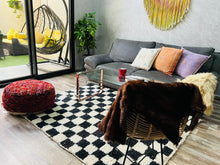 Load image into Gallery viewer, Checkered Beni Ourain rug 5x6 - CH81
