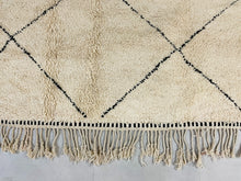 Load image into Gallery viewer, Balck Diamonds rug - beni ourain custom size rug
