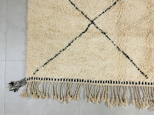 Load image into Gallery viewer, Balck Diamonds rug - beni ourain custom size rug
