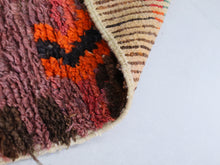 Load image into Gallery viewer, Bohemian style red rug with intricate patterns.
