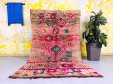 Load image into Gallery viewer, Vintage Moroccan Wool Rug 5x10 FT - G5205
