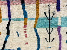 Beni ourain rug, Authentic Moroccan rug, Berber carpet, Genuine Wool r