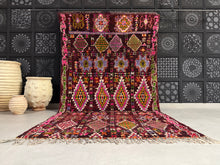 Load image into Gallery viewer, Colorful Vintage Moroccan Rug 6x12 - F67, Rugs, The Wool Rugs, The Wool Rugs, 
