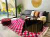 Checkered beni ourain rug 5x8 - CH78