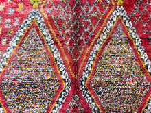 Load image into Gallery viewer, Red vintage moroccan rug 7x13 FT - G5216
