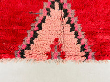 Load image into Gallery viewer, Red Diamond Moroccan Runner Rug 3x7 ft -  N7042, Runner, The Wool Rugs, The Wool Rugs, 
