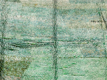 Load image into Gallery viewer, solid green rug,9x10 area rug,antique rug,area rug,berber rug,boujad rug,handmade rug,hand woven rug,moroccan rug,moroccan rugs,old rug,tribal rug,vintage rug
