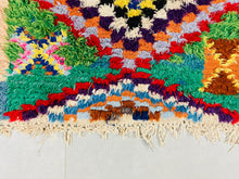 Load image into Gallery viewer, Colorful Handwoven Moroccan Kilim Rug 2x9 ft  - N7043
