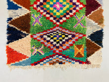 Load image into Gallery viewer, Colorful Handwoven Moroccan Kilim Rug 2x9 ft  - N7043
