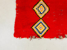 Load image into Gallery viewer, Red Handwoven Moroccan Runner Rug 2x8 ft - N7746
