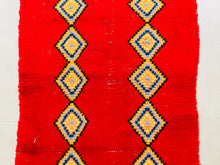 Load image into Gallery viewer, Red Handwoven Moroccan Runner Rug 2x8 ft - N7746
