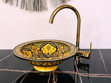 Load image into Gallery viewer, MARRAKESH Ceramic Bathroom Vessel Sink, Moroccan Sink, The Wool Rugs, The Wool Rugs, 
