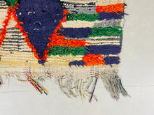 Load image into Gallery viewer, Moroccan Boucherouite Rug 3x5 ft - N7059, Runner, The Wool Rugs, The Wool Rugs, 
