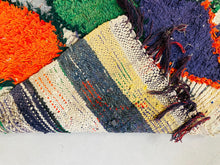 Load image into Gallery viewer, Moroccan Boucherouite Rug 3x5 ft - N7059, Runner, The Wool Rugs, The Wool Rugs, 
