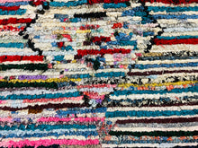 Load image into Gallery viewer, Moroccan Rug,  Boucherouite Rug,  Berber Rug,  Runner Rug,  Vintage Rug,  Area Rug,  Colorful Rug,  Abstract Rug,  Free Shipping,  Handmade Rug,  Handwoven Rug,  Living Room Rug,  Soft Rug,  Home and Living,  Floor and Rugs
