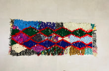 Load image into Gallery viewer, Colorful Handwoven Boucherouite Rug
