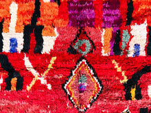 Load image into Gallery viewer, Red Moroccan wool rug  5x7 ft - G5997
