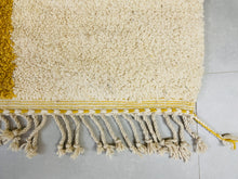 Load image into Gallery viewer, Yellow Moroccan rug - Beni Ourain rug - Handmade rug
