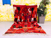 Red Moroccan wool rug  5x7 ft - G5997