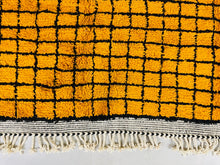 Load image into Gallery viewer, Mustard yellow Moroccan rug - Custom size rug
