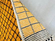 Load image into Gallery viewer, Mustard yellow Moroccan rug - Custom size rug
