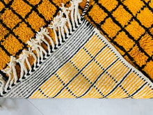 Load image into Gallery viewer, Mustard yellow Moroccan rug - Custom size rug
