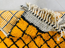 Load image into Gallery viewer, Mustard yellow Moroccan rug - Custom size rug
