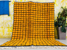 Load image into Gallery viewer, Mustard yellow Moroccan rug - Custom size rug
