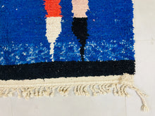 Load image into Gallery viewer, ARTISTIC WOOL RUG - Moroccan Custom Rug -Authentic Moroccan Rug -Multicolored Carpet -wool shaggy rug - Moroccan Berber Rug
