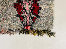 Load image into Gallery viewer, Moroccan Rug, Morrocan Rug, Boucherouite Rug, Runner Rug, Vintage Rug, Vintage Boucherouite, Bohemian Rug, Soft Wool Rug, Long Runner Rug, Abstract Rug, Berber Rug, Tapis Marocain, Colorful Rug
