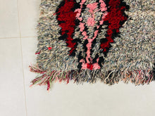 Load image into Gallery viewer, Moroccan Rug, Morrocan Rug, Boucherouite Rug, Runner Rug, Vintage Rug, Vintage Boucherouite, Bohemian Rug, Soft Wool Rug, Long Runner Rug, Abstract Rug, Berber Rug, Tapis Marocain, Colorful Rug
