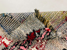 Load image into Gallery viewer, Moroccan Rug, Morrocan Rug, Boucherouite Rug, Runner Rug, Vintage Rug, Vintage Boucherouite, Bohemian Rug, Soft Wool Rug, Long Runner Rug, Abstract Rug, Berber Rug, Tapis Marocain, Colorful Rug
