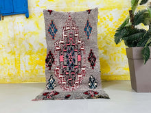 Load image into Gallery viewer, Moroccan Rug, Morrocan Rug, Boucherouite Rug, Runner Rug, Vintage Rug, Vintage Boucherouite, Bohemian Rug, Soft Wool Rug, Long Runner Rug, Abstract Rug, Berber Rug, Tapis Marocain, Colorful Rug
