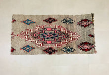 Load image into Gallery viewer, Moroccan Rug, Morrocan Rug, Boucherouite Rug, Runner Rug, Vintage Rug, Vintage Boucherouite, Bohemian Rug, Soft Wool Rug, Long Runner Rug, Abstract Rug, Berber Rug, Tapis Marocain, Colorful Rug
