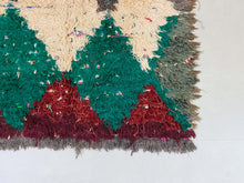 Load image into Gallery viewer, Moroccan Boucherouite rug 3x6 ft - N7116, Boucherouite Rugs, The Wool Rugs, The Wool Rugs, 
