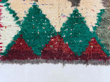 Load image into Gallery viewer, Moroccan Boucherouite rug 3x6 ft - N7116, Boucherouite Rugs, The Wool Rugs, The Wool Rugs, 

